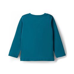 Babyhug Disney Single Jersey Knit Full Sleeves Night Suit With Animal Print - Navy Blue & Rust Orange
