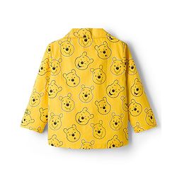 Babyhug Disney Single Jersey Knit Full Sleeves Co-ord Night Suit With Winnie The Pooh Print - Yellow