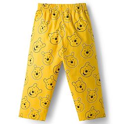 Babyhug Disney Single Jersey Knit Full Sleeves Co-ord Night Suit With Winnie The Pooh Print - Yellow