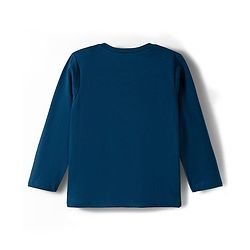 Babyhug Disney Single Jersey Knit Full Sleeves Night Suite with Mickey Mouse Graphic - Navy Blue