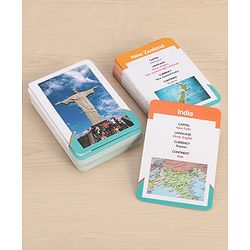 Babyhug Premium Double Sided Country Flags & Monuments Flash Cards 118 Cards English Early Geography Learning| General Knowledge Builder| BIS Certified Educational Gifting Easy to Understand & Play