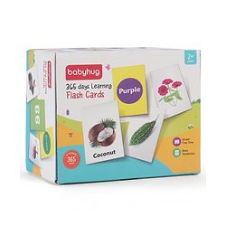 Babyhug Early Learning and Educational Double Sided Flash Cards New Learning for Every Day of the Year Develops Vocabulary & Recognition Skills Inhances Memory & Cognitive Skills - 365 Cards