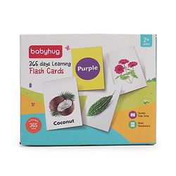 Babyhug Early Learning and Educational Double Sided Flash Cards New Learning for Every Day of the Year Develops Vocabulary & Recognition Skills Inhances Memory & Cognitive Skills - 365 Cards
