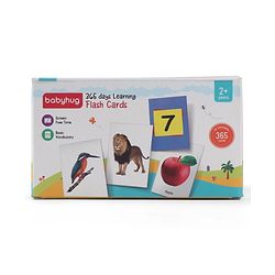 Babyhug Early Learning and Educational Double Sided Flash Cards New Learning for Every Day of the Year Develops Vocabulary & Recognition Skills Inhances Memory & Cognitive Skills - 365 Cards