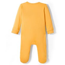 Babyhug Cotton Knit Full Sleeves Front Open Sleep Suits with Nautical Theme Print Pack of 2 - Red & Mustard