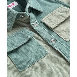 Babyhug Cotton Woven Full Sleeve Corduroy Cut & Sew Shirt - Multicolour