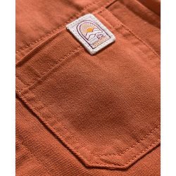 Babyhug Cotton Woven Full Sleeves Oversize Shirt With Mountains Print - Rust Orange