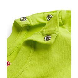 Babyhug Cotton Knit Full Sleeves Night Suit With Text Print - Green