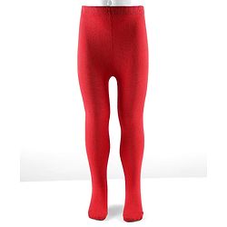 Cute Walk by Babyhug Cotton Knit Full Length Antibacterial Wash Tights - Red