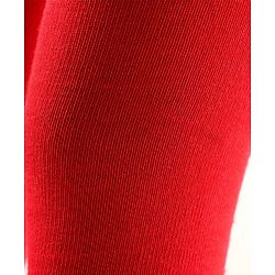 Cute Walk by Babyhug Cotton Knit Full Length Antibacterial Wash Tights - Red