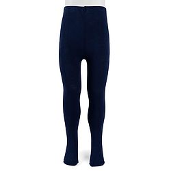 Cute Walk by Babyhug Cotton Knit Full Length Antibacterial Wash Tights - Navy Blue