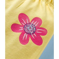 Babyhug Cotton Lycra Knit Full Length Floral & Polka Dots Printed Leggings Pack Of 3 - Multicolour