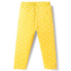Babyhug Cotton Lycra Knit Full Length Leggings with Floral Print Pack of 3 - Multicolor