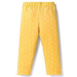 Babyhug Cotton Lycra Knit Full Length Leggings with Floral Print Pack of 3 - Multicolor