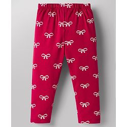 Babyhug Cotton Knit Full Length Leggings with Polka Dots & Star Print Pack of 5 - Multicolour