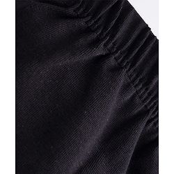 Babyhug Cotton Lycra Full Length Solid colour Leggings - Black