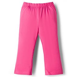 Babyhug Cotton Lycra Knit Full Length Solid Leggings - Dark Pink