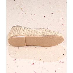 Cute Walk by Babyhug Slip on Designed Mojaris - Beige
