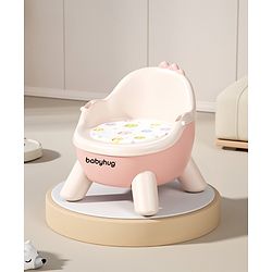 Babyhug 2 in 1 Multipurpose Kids Chair & Meal Chair with Detachable Tray - Pink| BPA-Free| Toddler Chair with Cushioned Seat| High Backrest & Stable Legs