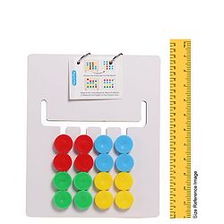 Babyhug Wooden Montessori Slide Puzzle| Colour & Pattern Matching Learning Toy| Early Brain Development| Motor Skills| Gift for Boys & Girls| BIS Certified| Gifting Option for 4 Years+