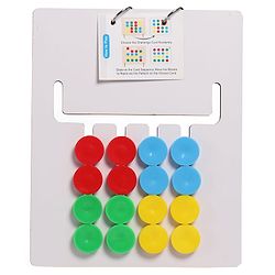 Babyhug Wooden Montessori Slide Puzzle| Colour & Pattern Matching Learning Toy| Early Brain Development| Motor Skills| Gift for Boys & Girls| BIS Certified| Gifting Option for 4 Years+