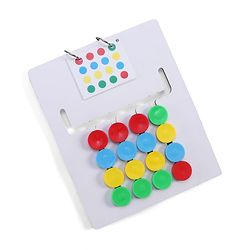 Babyhug Wooden Montessori Slide Puzzle| Colour & Pattern Matching Learning Toy| Early Brain Development| Motor Skills| Gift for Boys & Girls| BIS Certified| Gifting Option for 4 Years+
