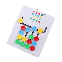 Babyhug Wooden Montessori Slide Puzzle| Colour & Pattern Matching Learning Toy| Early Brain Development| Motor Skills| Gift for Boys & Girls| BIS Certified| Gifting Option for 4 Years+