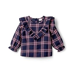 Babyhug Cotton Woven Full Sleeves Checks Top - Multicolor