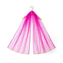 Babyhug Woven Half Puffed Sleeves Choli Lehenga Set with Dupatta & Floral Foil Print - Purple