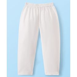 Babyhug Woven Full Sleeves Kurta Pyjama Set With Embroidery & Sequin Detailing - Red