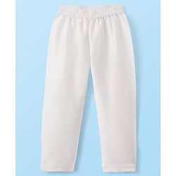 Babyhug Woven Full Sleeves Kurta Pyjama Set With Embroidery & Sequin Detailing - Red