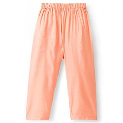 Babyhug Woven Full Sleeves Kurta Pajama Set with Embroidered Jacket - Peach