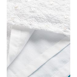 Babyhug Woven Full Sleeves Embroidered Kurta Pajama Set - White