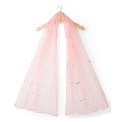 Babyhug Mesh Woven Half Sleeves Lehenga Choli Set With Sequin Embroidery & Dupatta - Peach