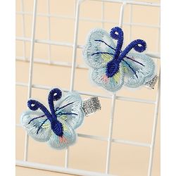 Babyhug Butterfly Clips Free Size Pack of 2 - Blue