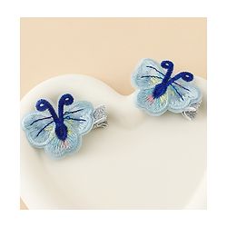 Babyhug Butterfly Clips Free Size Pack of 2 - Blue