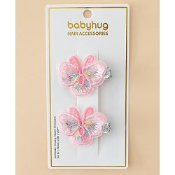 Babyhug Butterfly Clips Free Size Pack of 2 - Blue