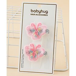 Babyhug Butterfly Clips Free Size Pack of 2 - Blue