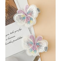 Babyhug Butterfly Clips Free Size Pack of 2 - Blue