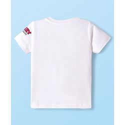 Babyhug Disney Single Jersey Knit Half Sleeves T-Shirt & Shorts Set with Mickey & Friends Graphic - Green & White