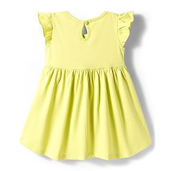 Babyhug Disney Frill Sleeves Frocks With Minnie & Friends Print Pack Of 2 - Light Blue & Lime Green