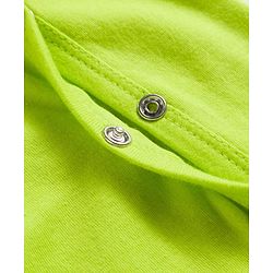 Babyhug Cotton Knit Full Sleeves Footed Sleepsuits With Panda Print Pack Of 3 - Limegreen Light Blue & Aqua