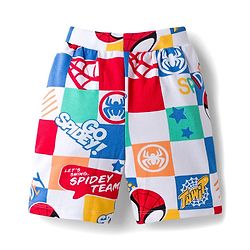 Babyhug Marvel Single Jersey Knit Half Sleeves Co-ords T-Shirt & Shorts Set with Spiderman Graphic - Multicolor