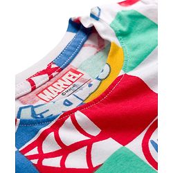 Babyhug Marvel Single Jersey Knit Half Sleeves Co-ords T-Shirt & Shorts Set with Spiderman Graphic - Multicolor