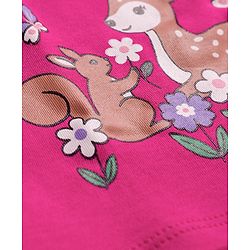 Babyhug 100% Cotton Interlock Knit Jhablas With Floral Print Pack Of 3 - Pink White & Red