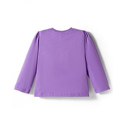 Babyhug Cotton Knit Full Sleeves Night Suit With Unicorn & Star Print - Purple