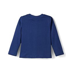Babyhug Cotton Knit Full Sleeves Night Suit With Floral Print - Navy Blue
