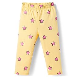 Babyhug Cotton Knit Full Sleeves Night Suit With Unicorn Print - Yellow