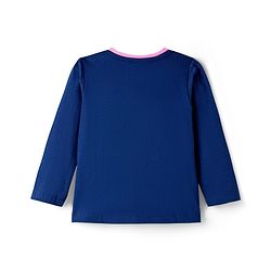 Babyhug Cotton Knit Full Sleeves Night Suit With Rainbow & Heart Print - Navy Blue