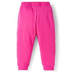 Babyhug Cotton Knit Full Length Lounge Pants With Fruit Print Pack of 3 - Dark Pink Orange & Navy Blue